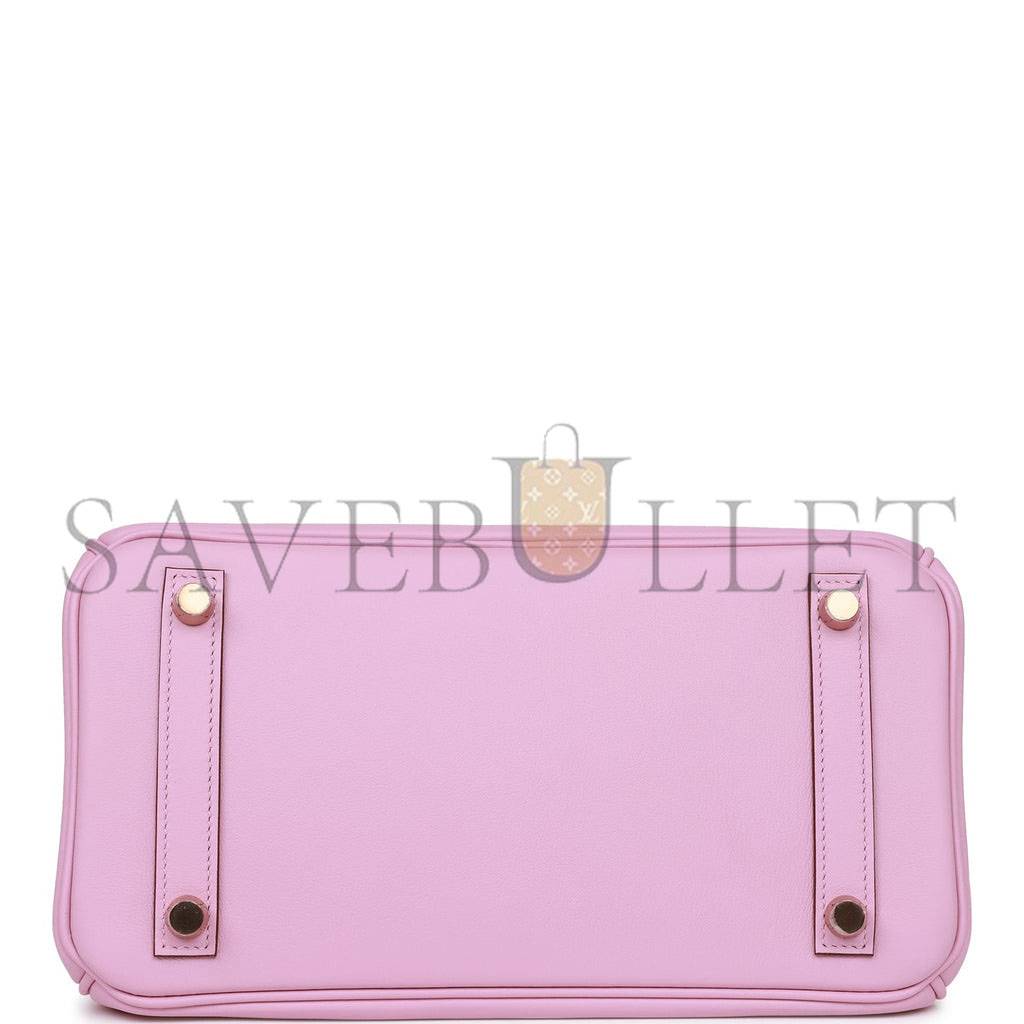 H**me5 master birkin 25 mauve sylvestre swift rose gold hardware h049362cdx9 (25*20*13cm)