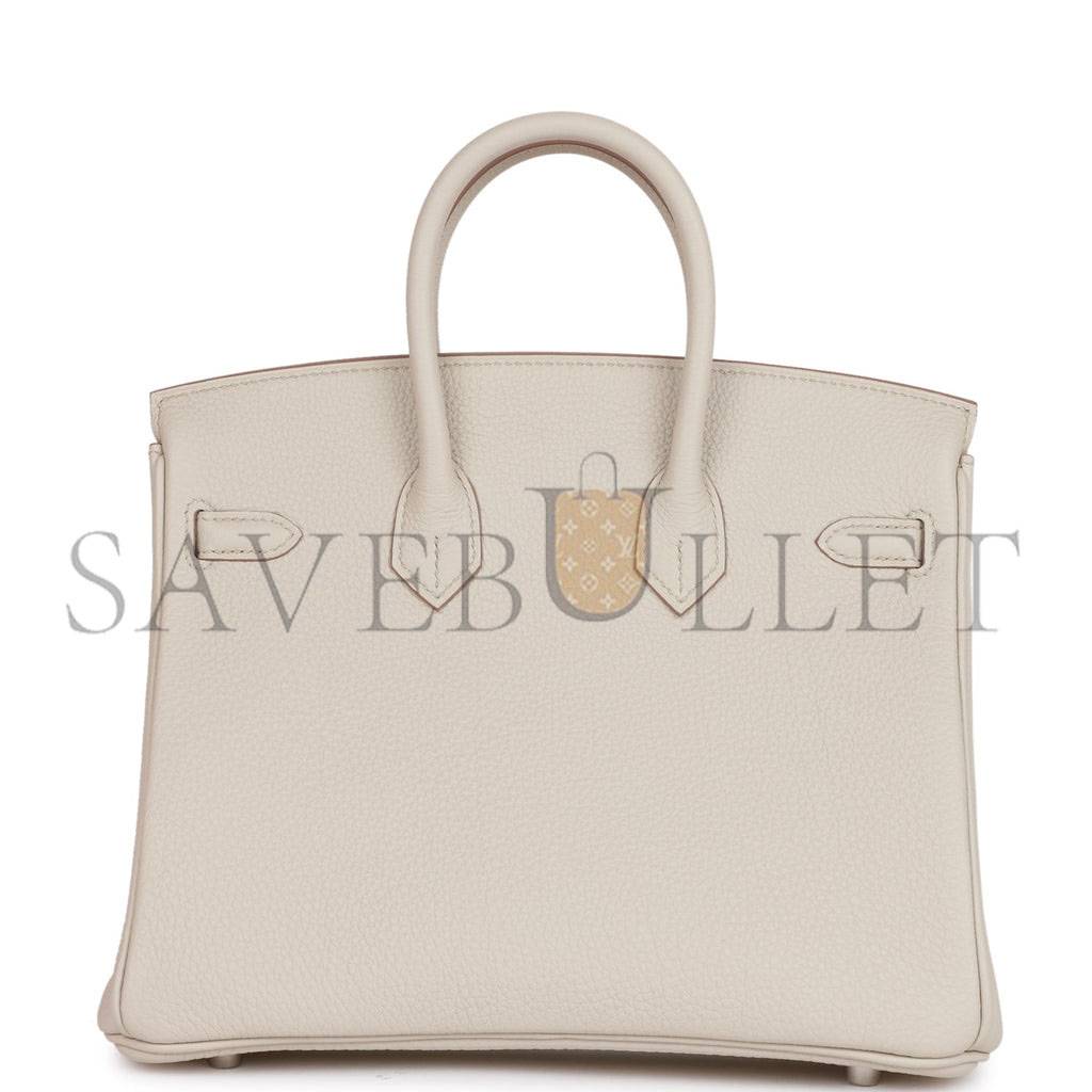 H**mes birkin 25 beton togo palladium hardware handmade (25*19*12cm)