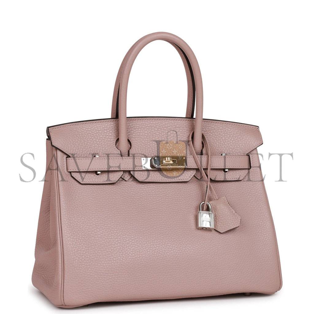 H**mes birkin 30 glycine clemence palladium hardware (30cm)