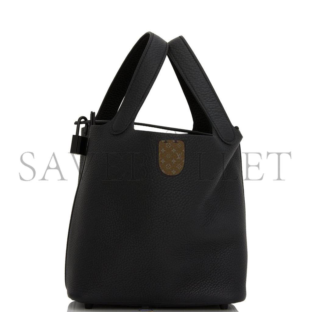 h**mes monoCh*0me picotin 18 black clemence black hardware (18*12*19cm)
