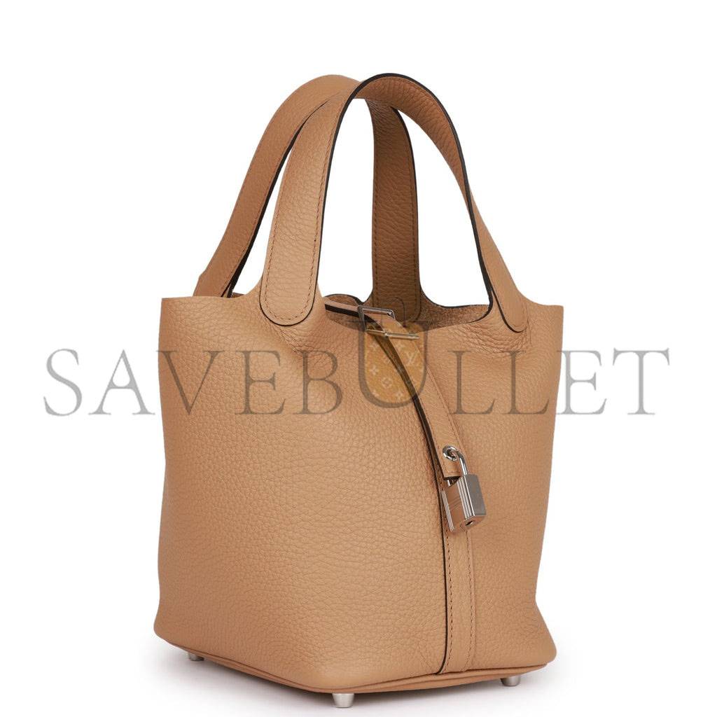 H**mes picotin lock 18 chai clemence palladium hardware (18*13*18cm)