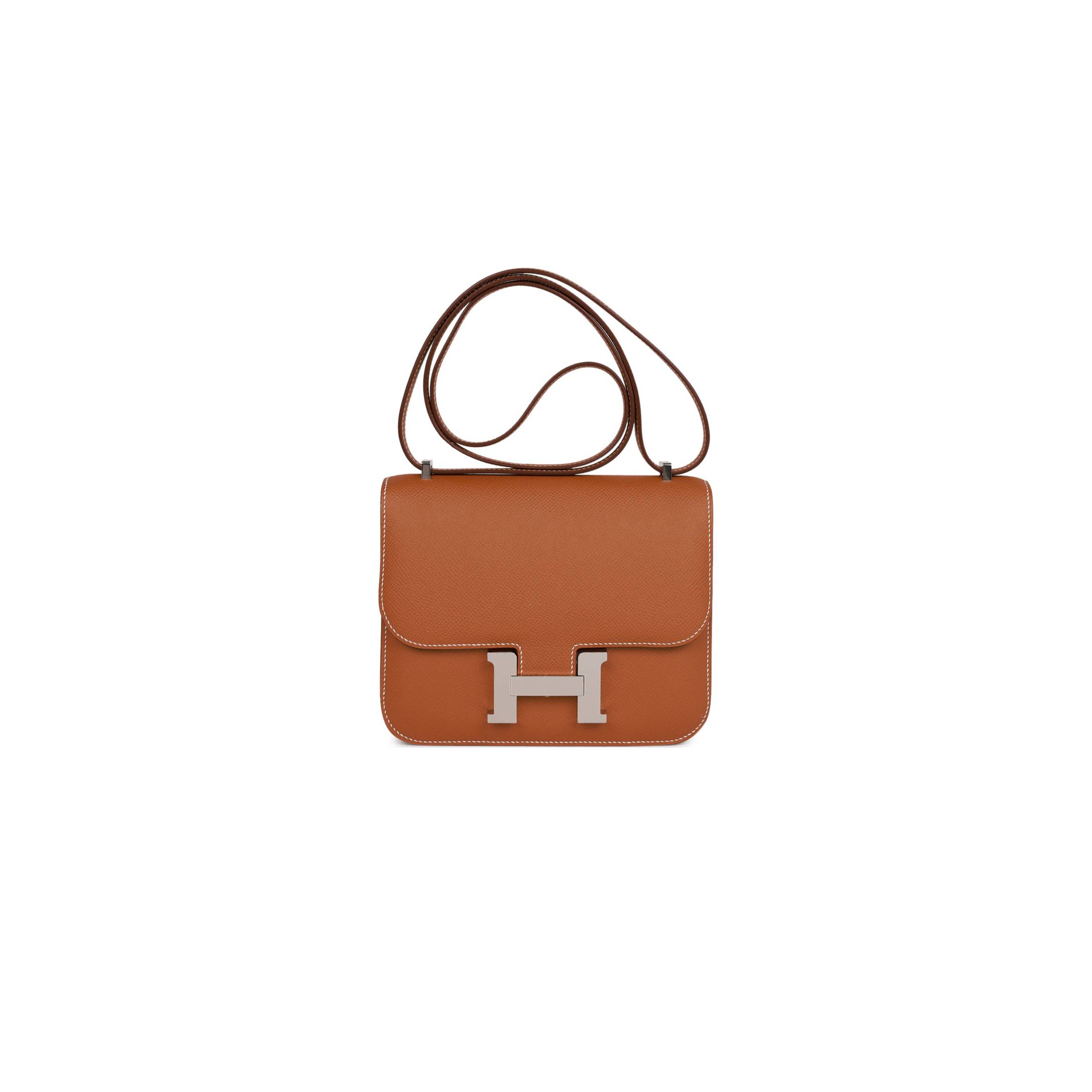 H**mes constance 18 gold epsom palladium hardware (18cm)