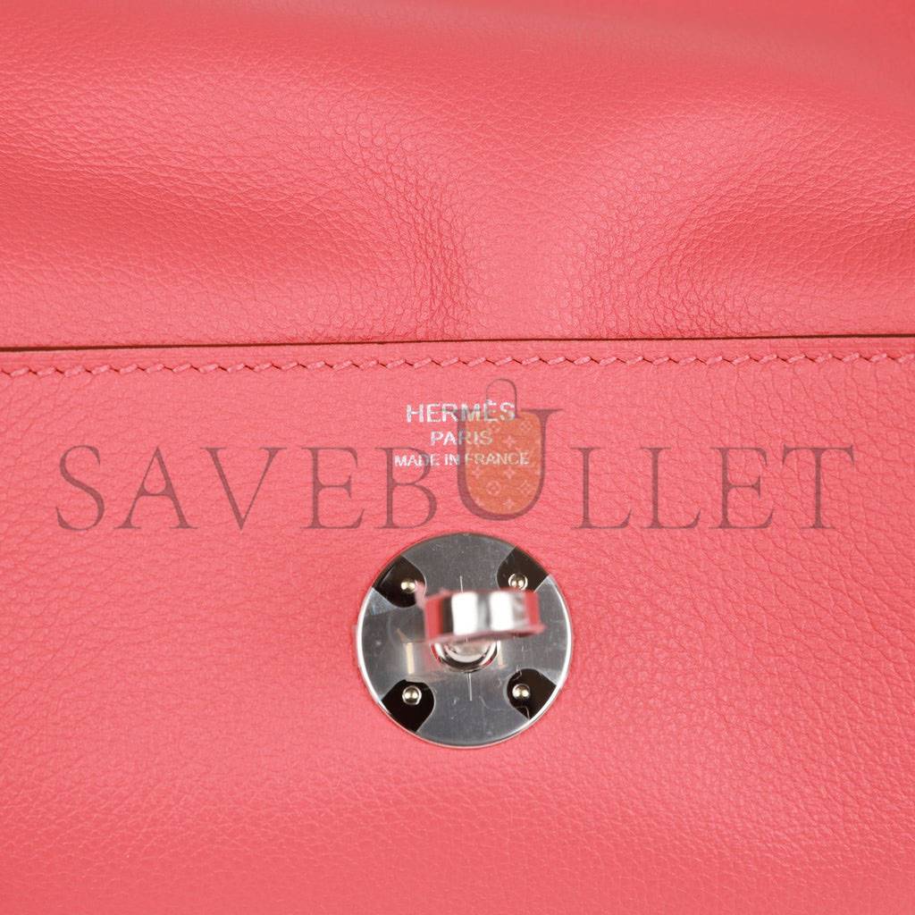 H**mes lindy 26 rose texas evercolor palladium hardware(26*18*12cm)