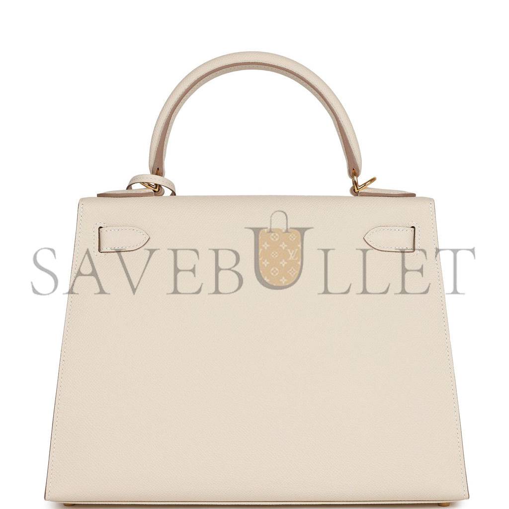 H**mes craie epsom sellier kelly 28cm gold hardware (28*21*12cm)