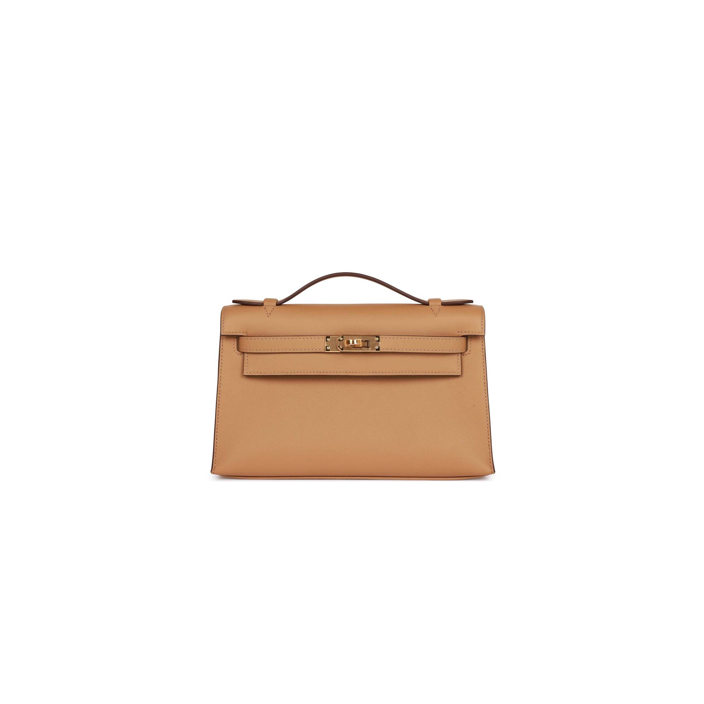 H**mes kelly pochette biscuit swift gold hardware (22*12*13cm)