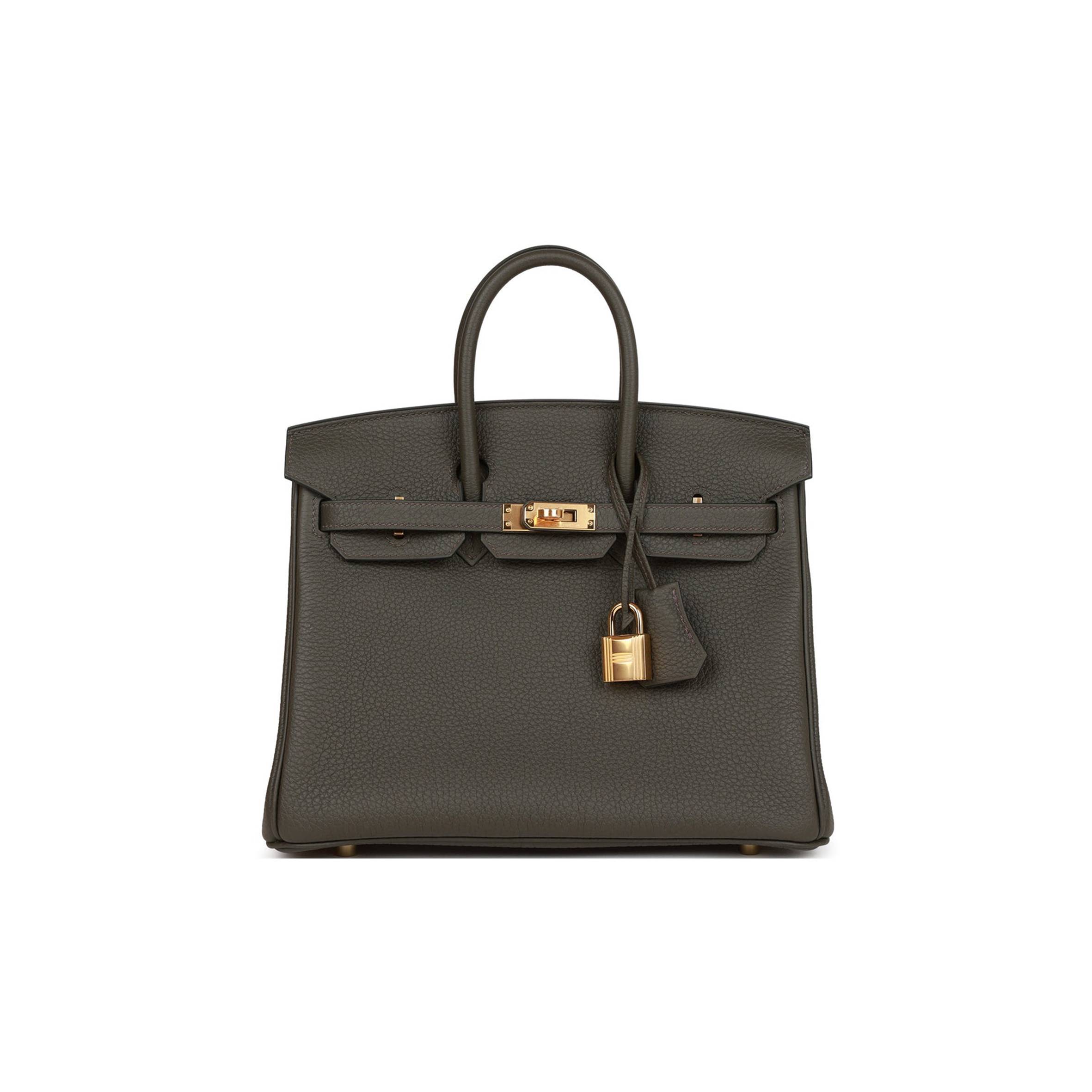 H**mes master birkin 25 vert de gris togo gold hardware handmade (25cm)