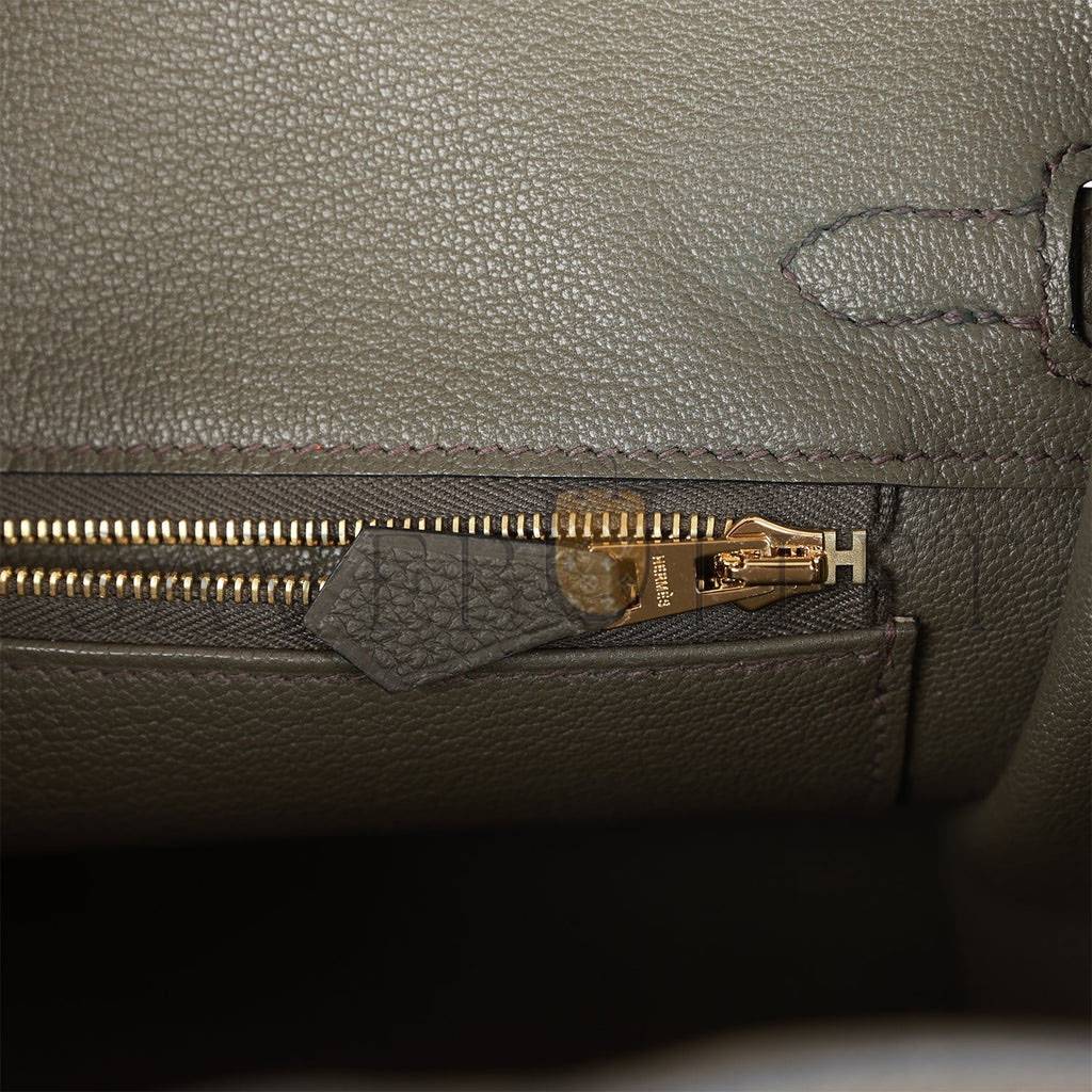 H**mes master birkin 25 vert de gris togo gold hardware handmade (25cm)