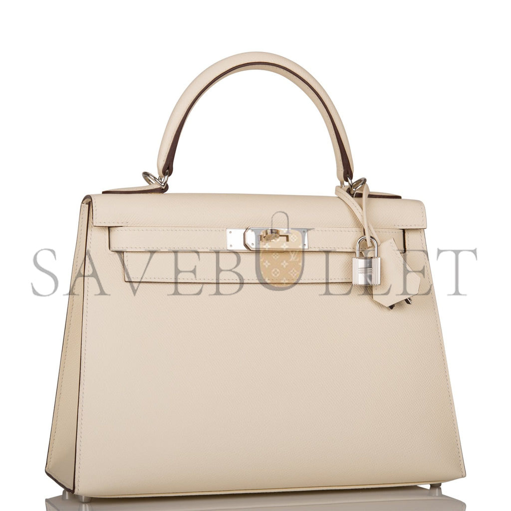H**mes kelly sellier 28 nata verso epsom palladium hardware (28*22*10cm)