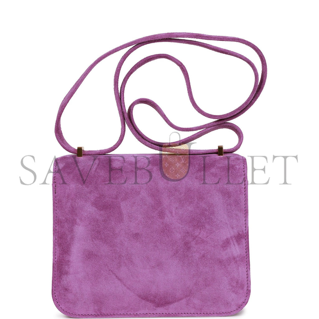 H**mes constance 18 violet doblis gold hardware 39793238179934 (18cm)