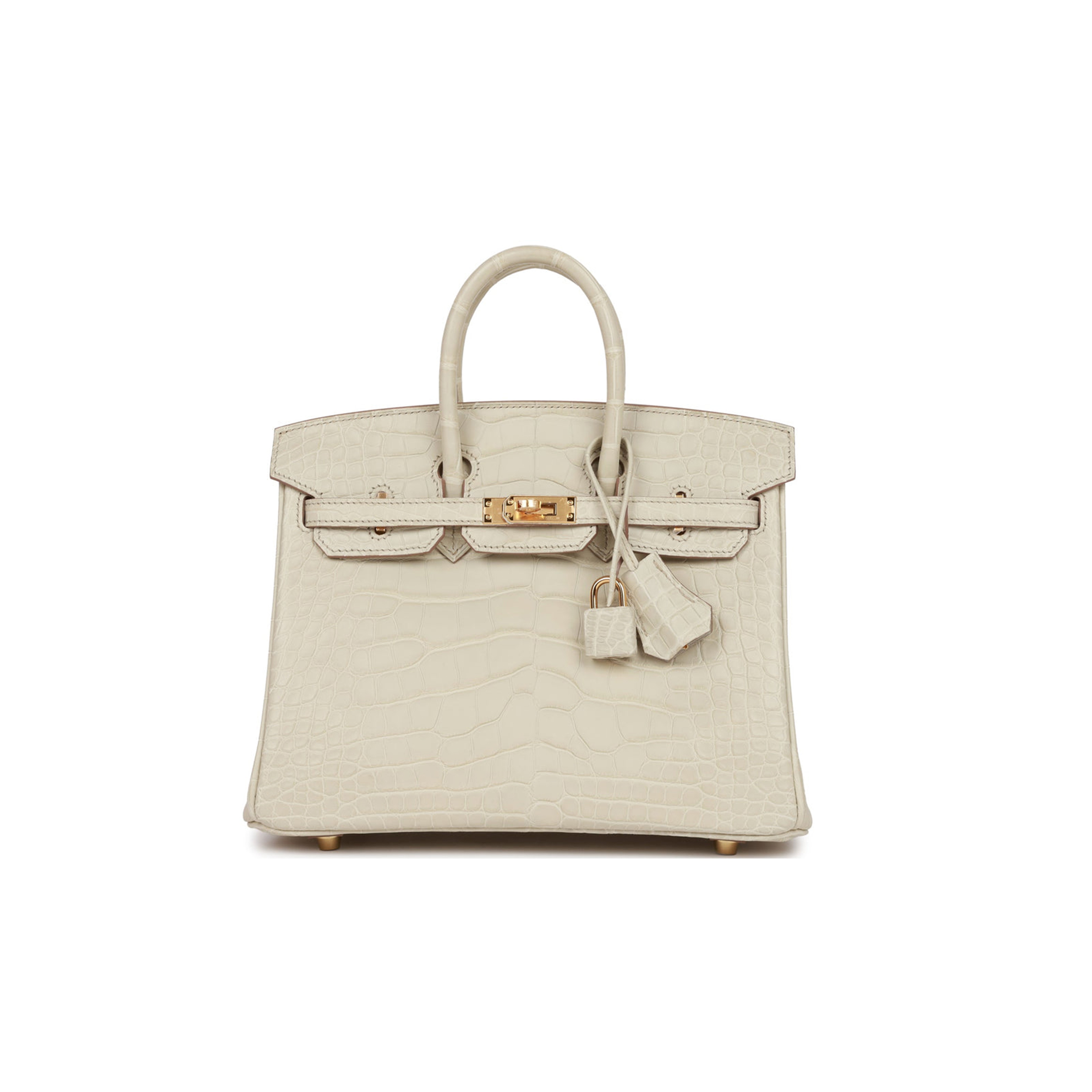 H**mes birkin 25 beton matte alligator gold hardware handmade (25*19*12cm)