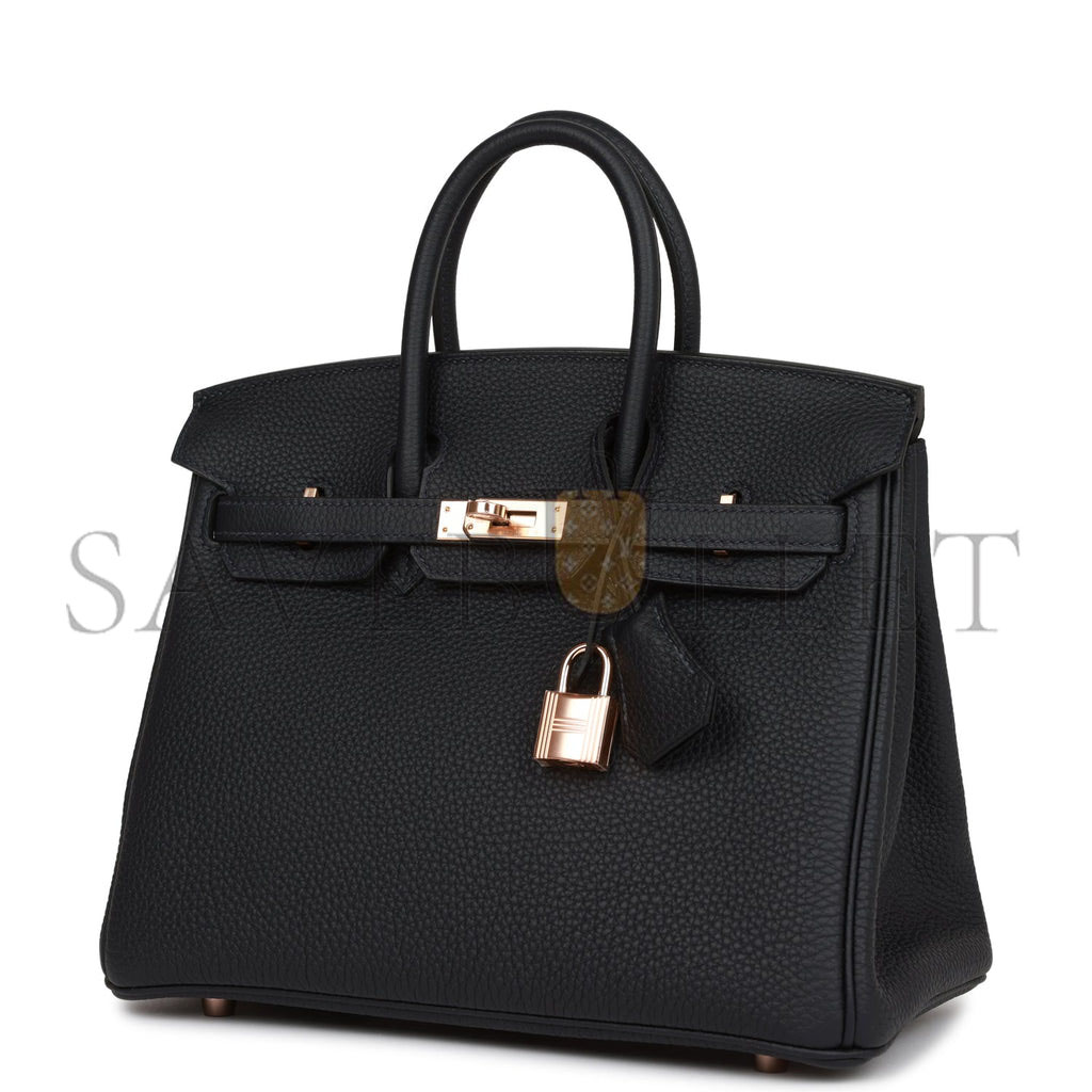 H**mes birkin 25 bleu saphir lizard palladium hardware handmade (25*19*12.cm)