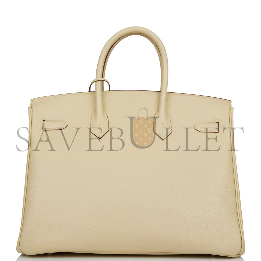 H**mes birkin 35 parchemin epsom palladium hardware (35cm)