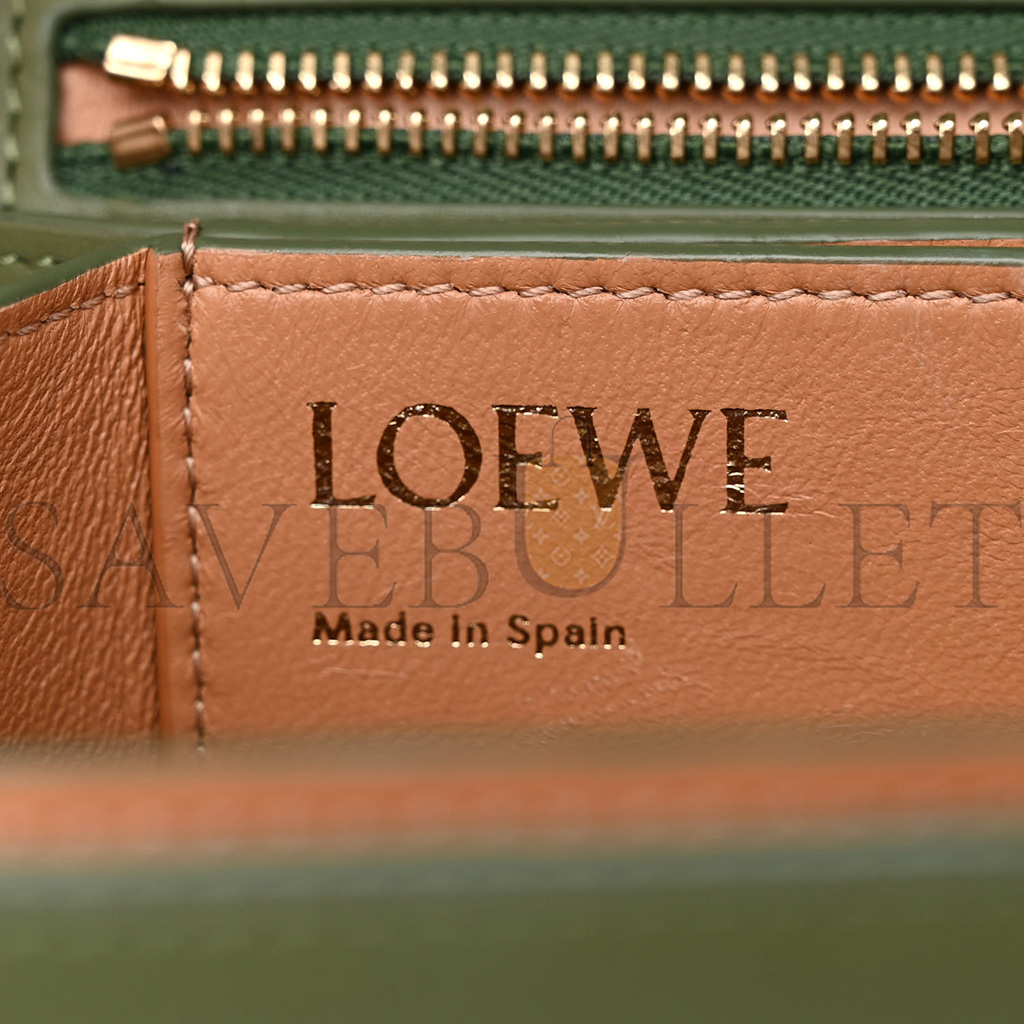 l*ew* silk calfskin goya bag avocado (22*15*7cm)