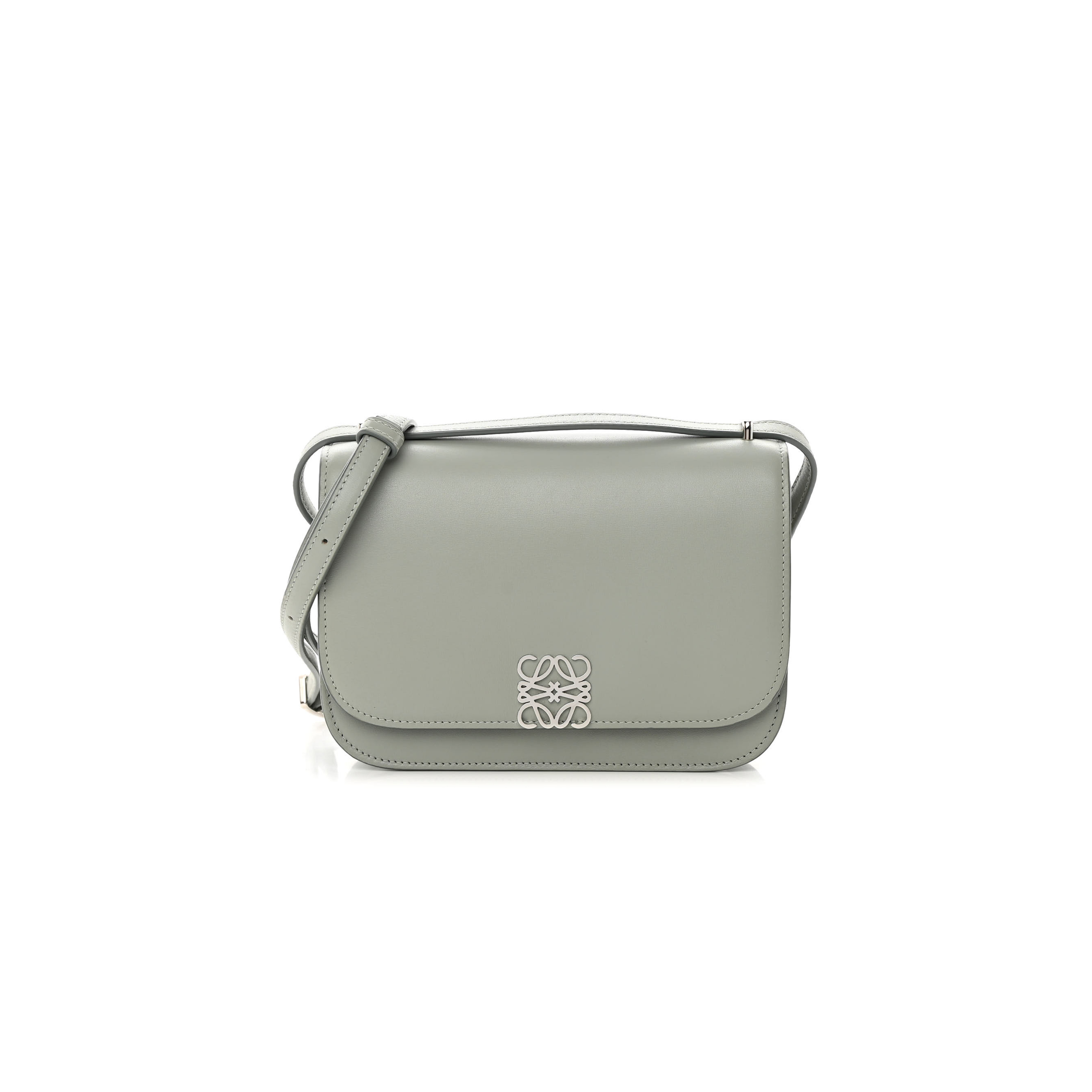 l*ew* silk calfskin small goya bag gray (19*13*6cm)