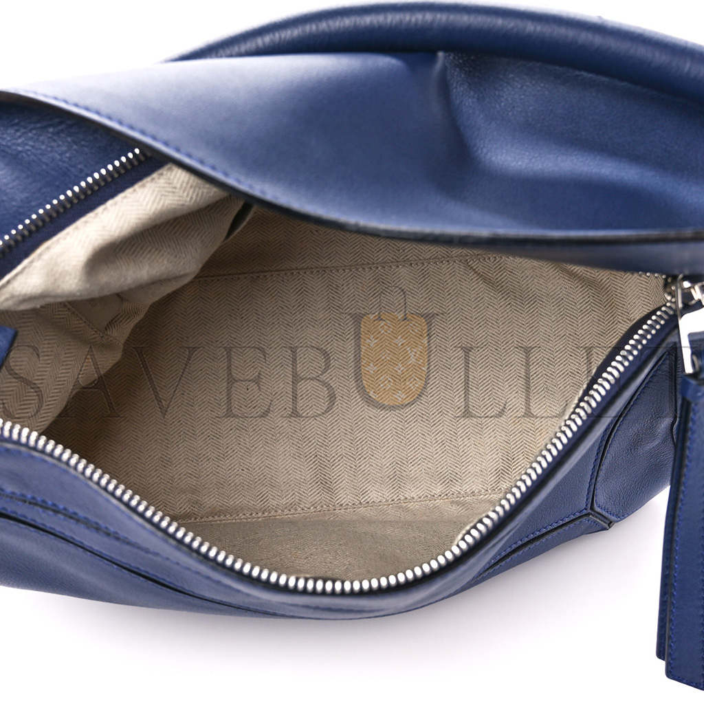 l*ew* calfskin medium puzzle bag marine (29*19.5*14cm)
