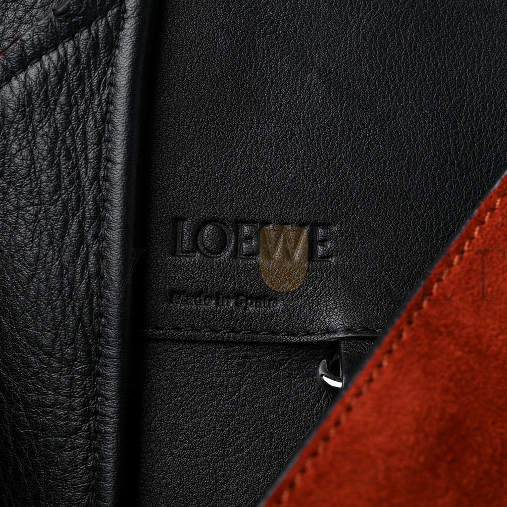 l*ew* calfskin suede hammock shoulder bag red (30*25*13.5cm)