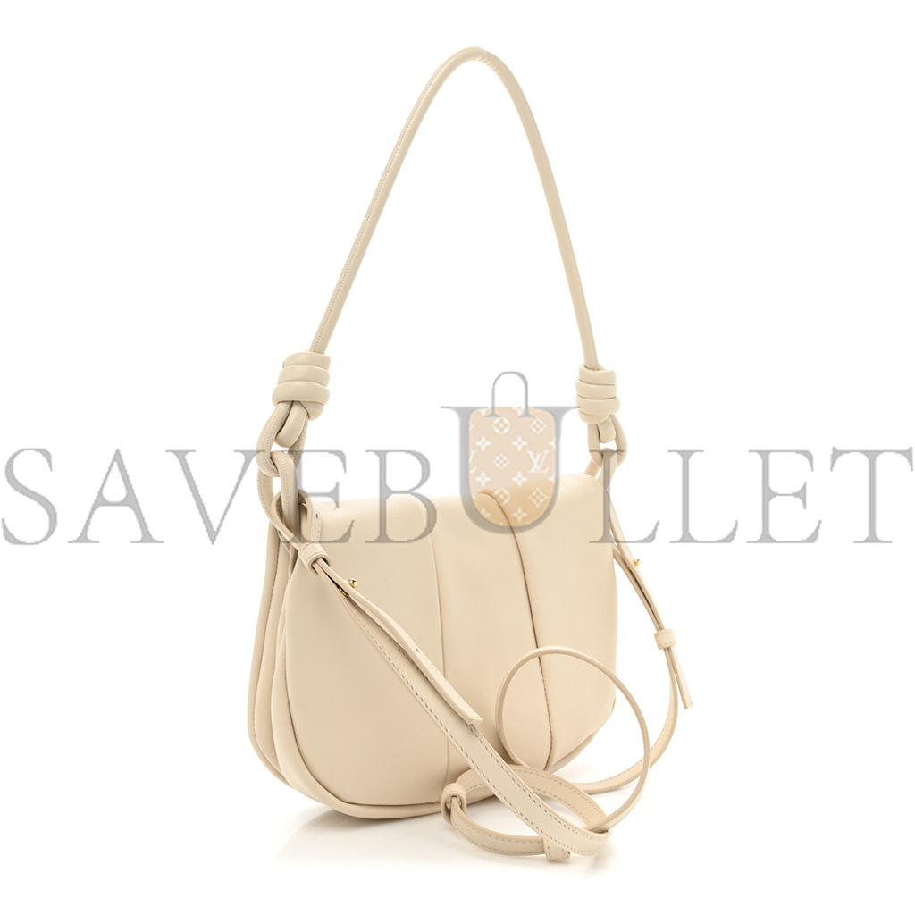 l*ew* shiny nappa calfskin paseo satchel angora (24*18*6cm)