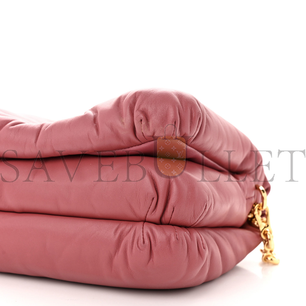 l*ew* lambskin goya puffer bag plumrose (23*18*5cm)