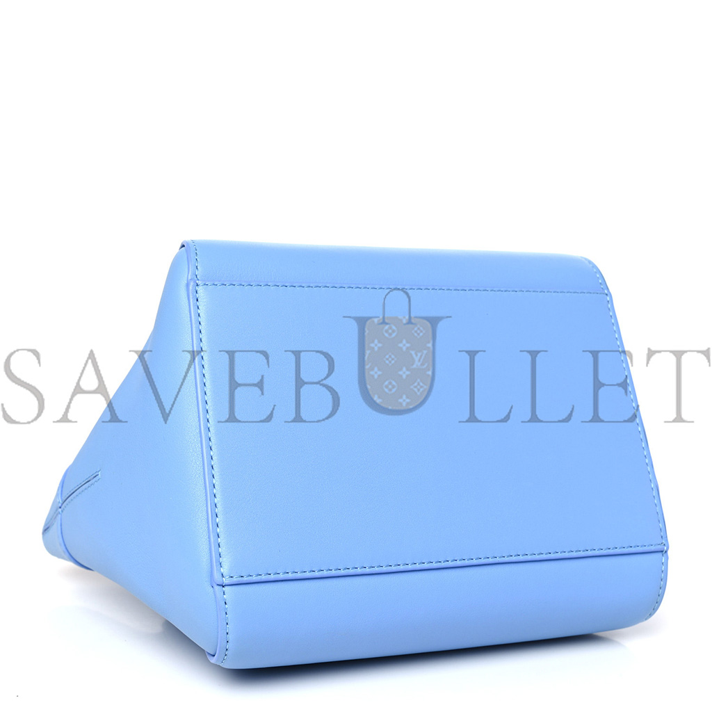 l*ew* calfskin small hammock nU*get shoulder bag celestine blue (23*20*18cm)