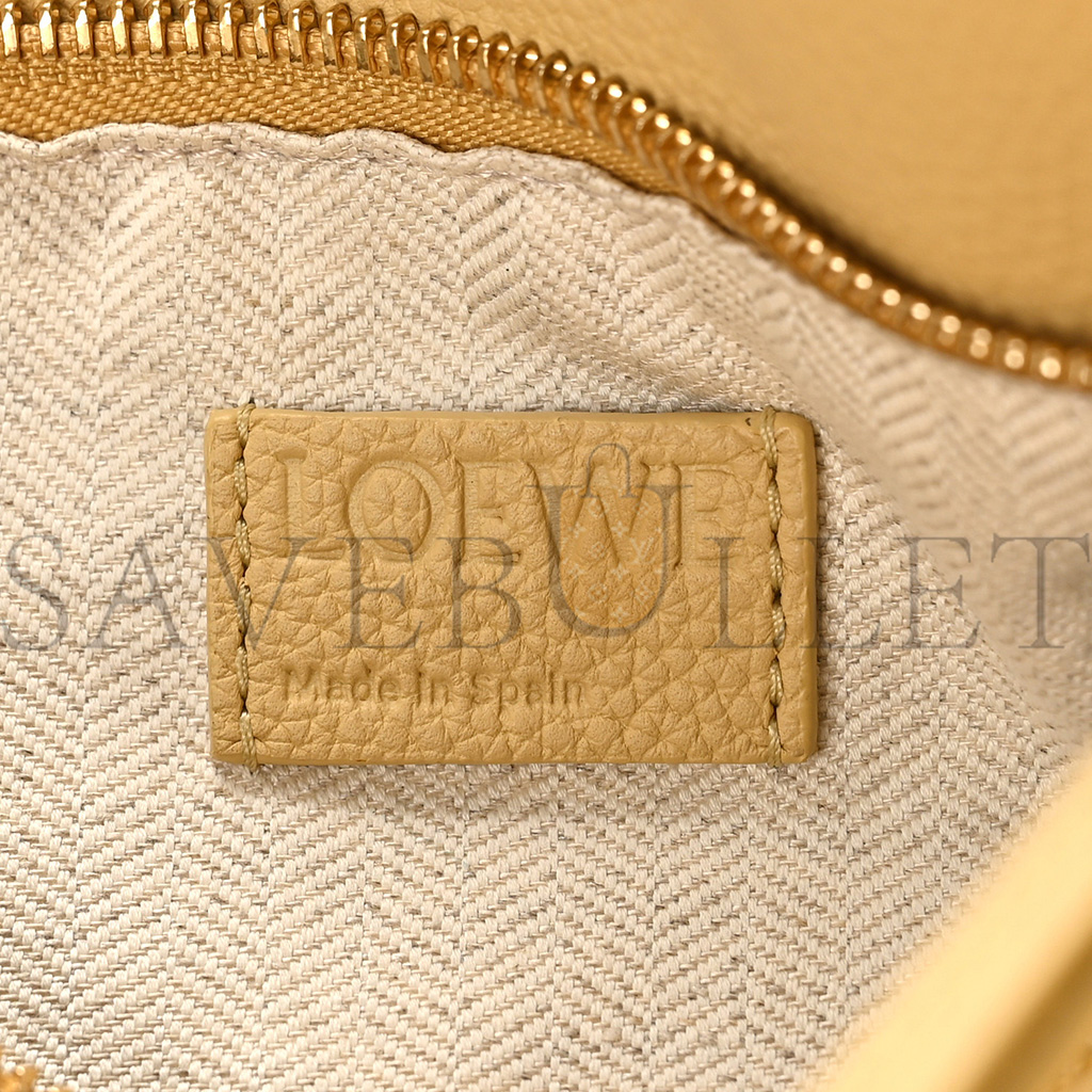 l*ew* calfskin small puzzle bag dark butter (24*16.5*10.5cm)