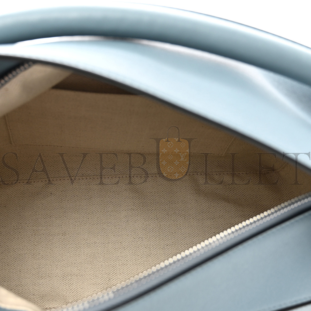 l*ew* calfskin medium puzzle bag stone blue (29*19.5*14cm)