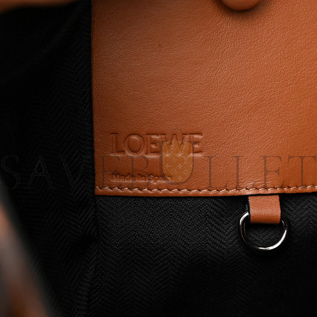 L0ew* calfskin small hammock shoulder bag tan (30*25*13.5cm)