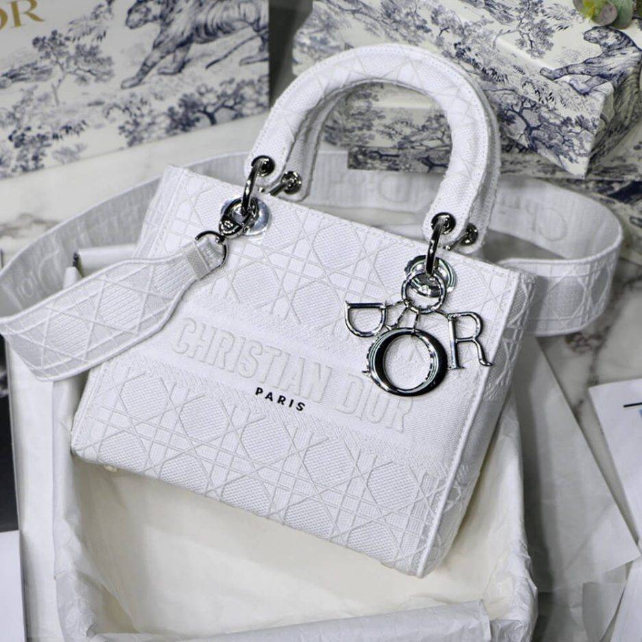 D*or medium lady d-lite bag m0565onge_m030 (24cm*20cm*11cm)
