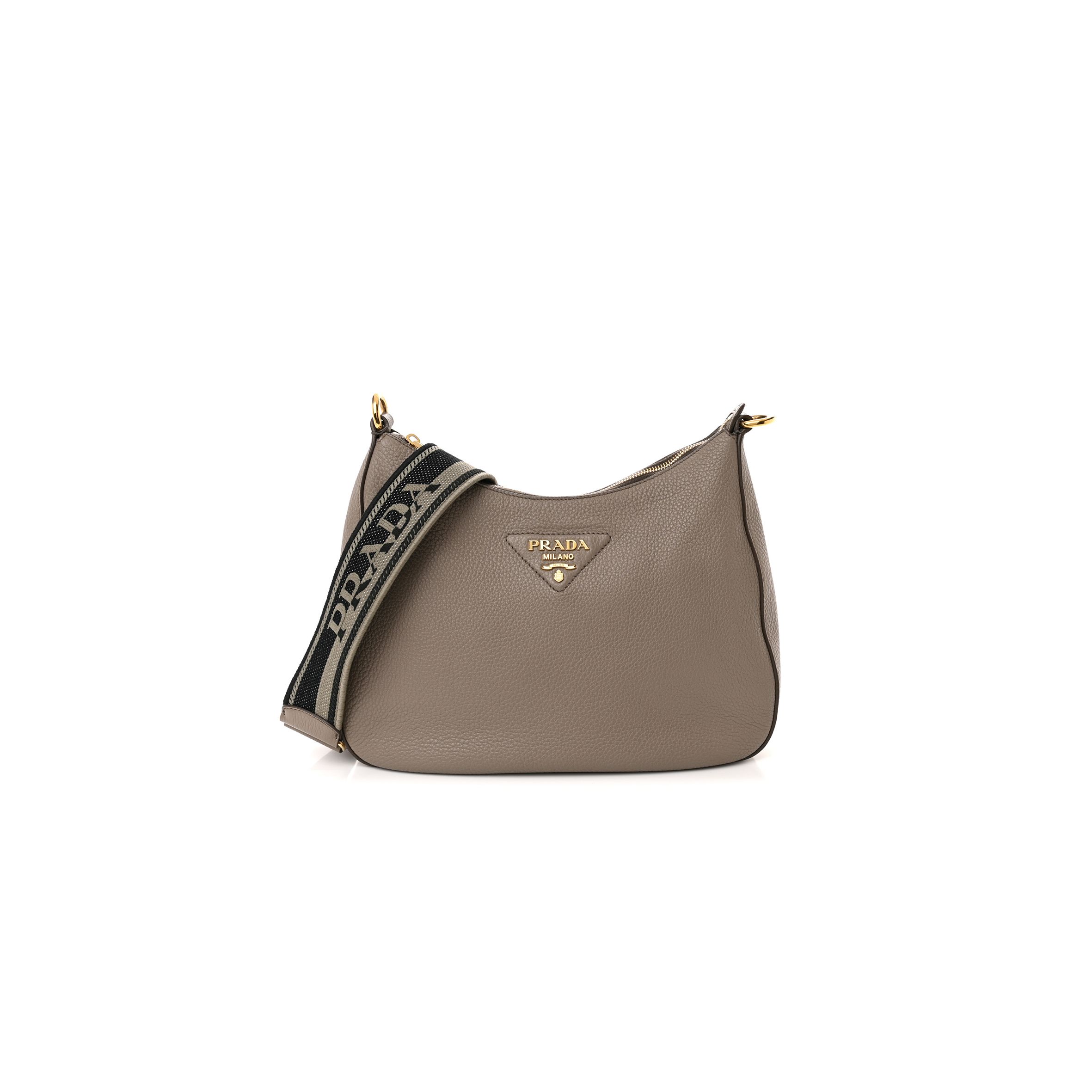 Pra*a vitello daino hobo clay grey (30*25*8cm)