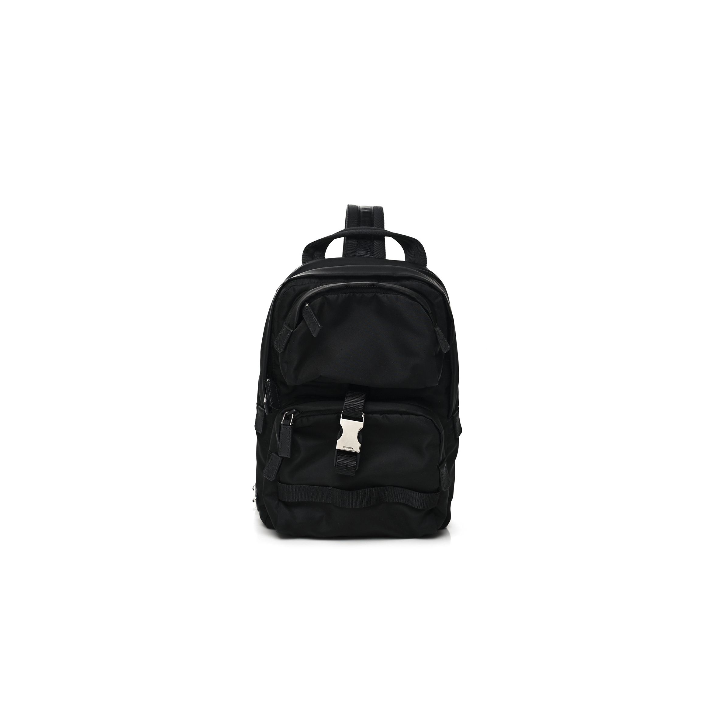 Pra*a tessuto nylon montagna sling backpack black (32*20*6cm)
