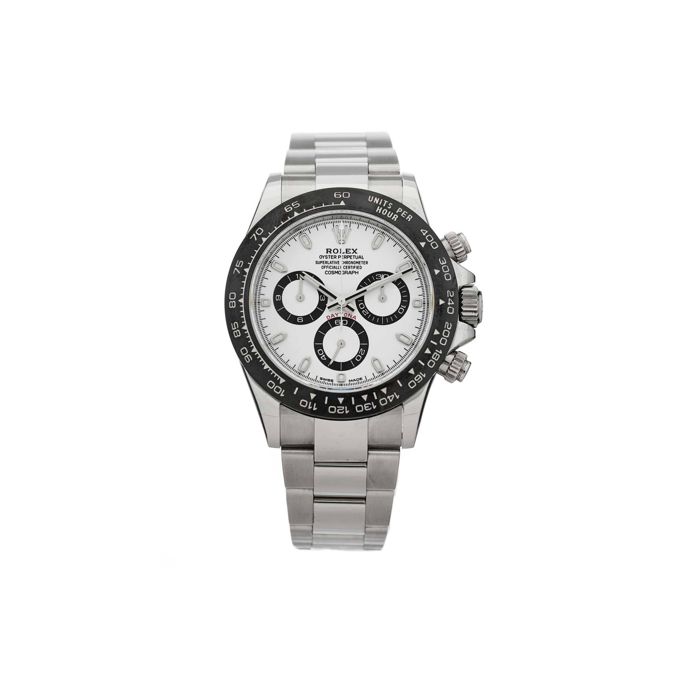 R*l*x stainless steel 40mm oyster perpetual cosmograph daytona "panda" watch white 116500ln