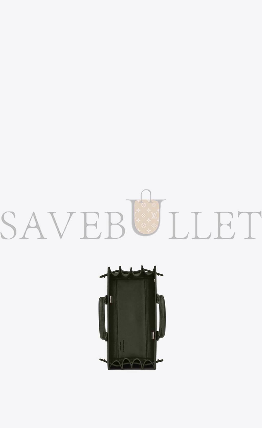 Y*L sac de jour nano in embossed crocodile shiny leather 392035dnd1n3045 (22*18*10.5cm)