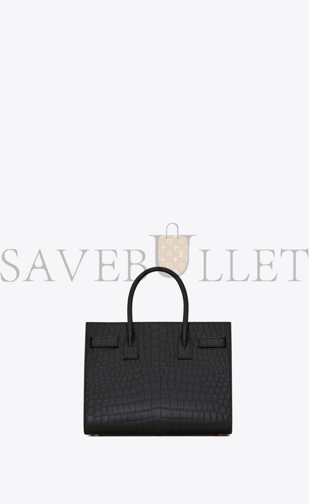 Y*L sac de jour baby in crocodile-embossed matte leather 421863dzeaw1000 (26*20.5*12.5cm)