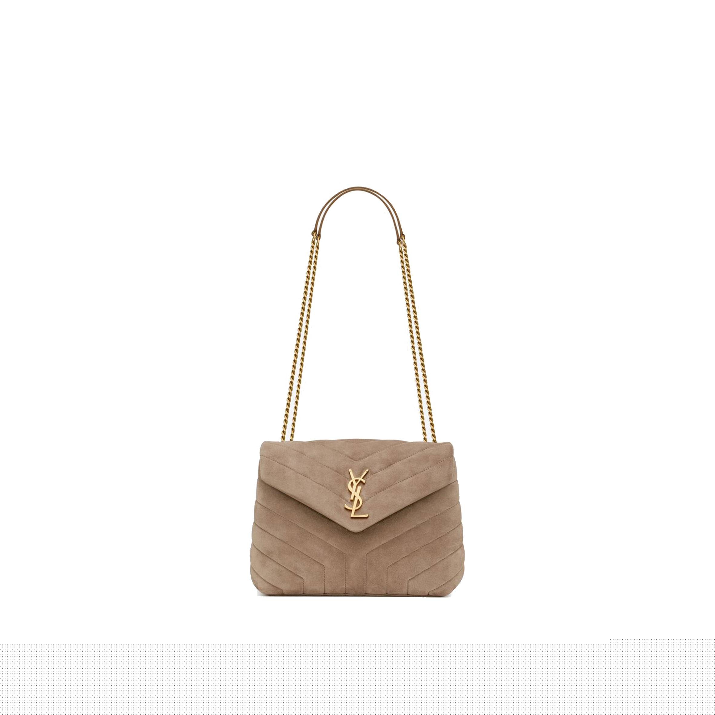 Y*L loulou small chain bag in quilted "y" suede 4946991u8612346 (25*17*9cm)