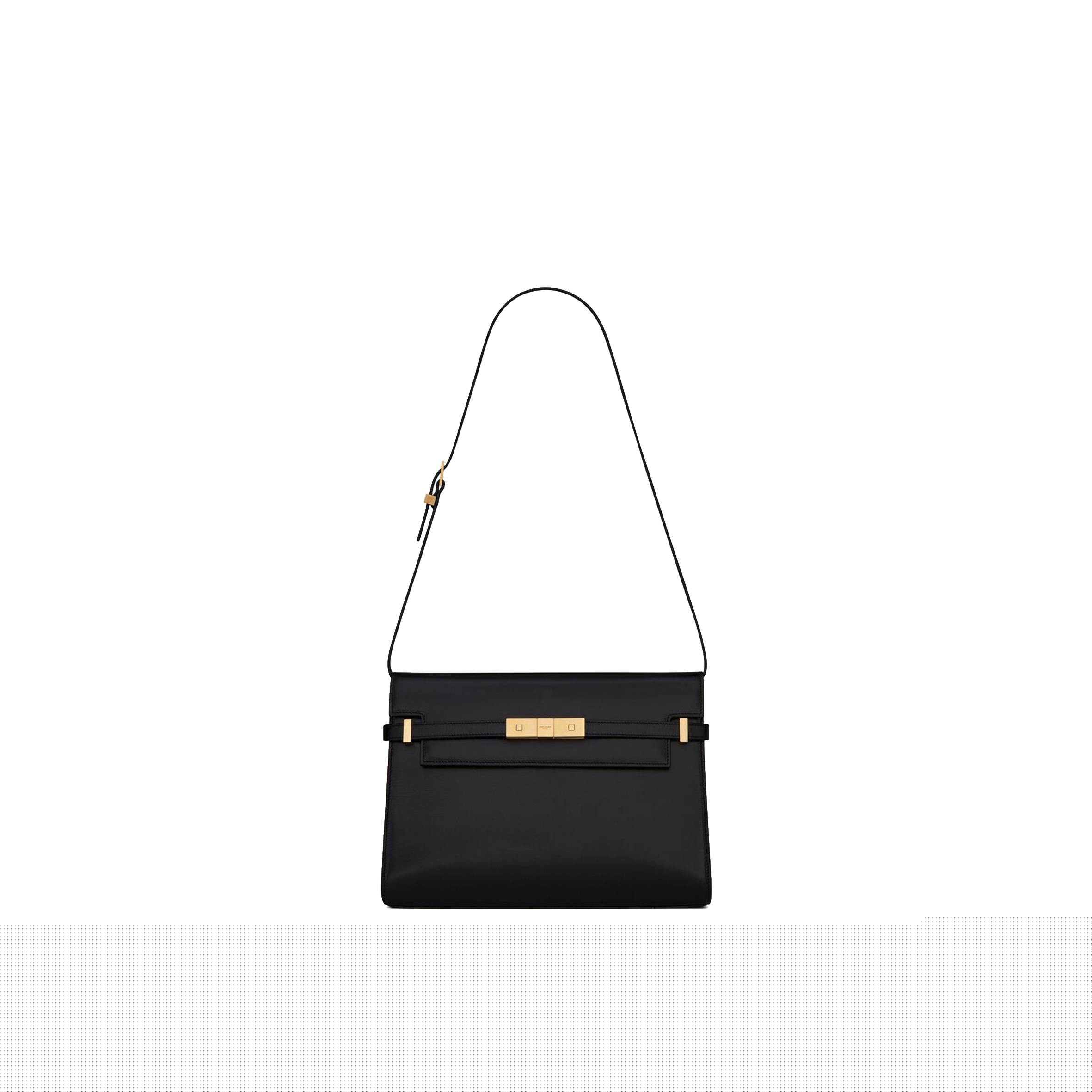 y*l manhattan shoulder bag in box Sa**t Lau*nt leather 5792710sx0w1000 (29*20*7.5cm)