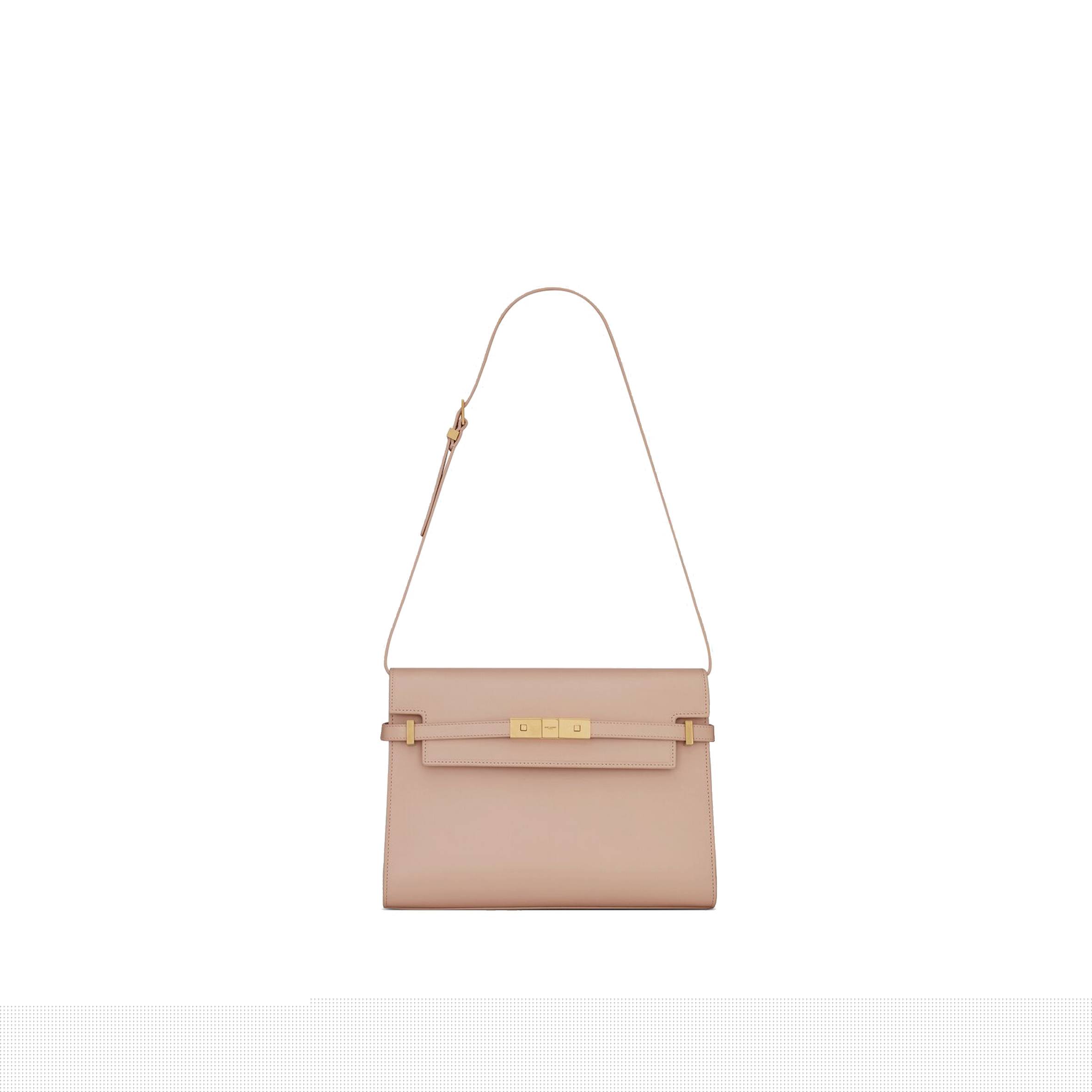 y*l manhattan shoulder bag in box Sa**t Lau*nt leather 5792710sx0w2738 (29*20*7.5cm)