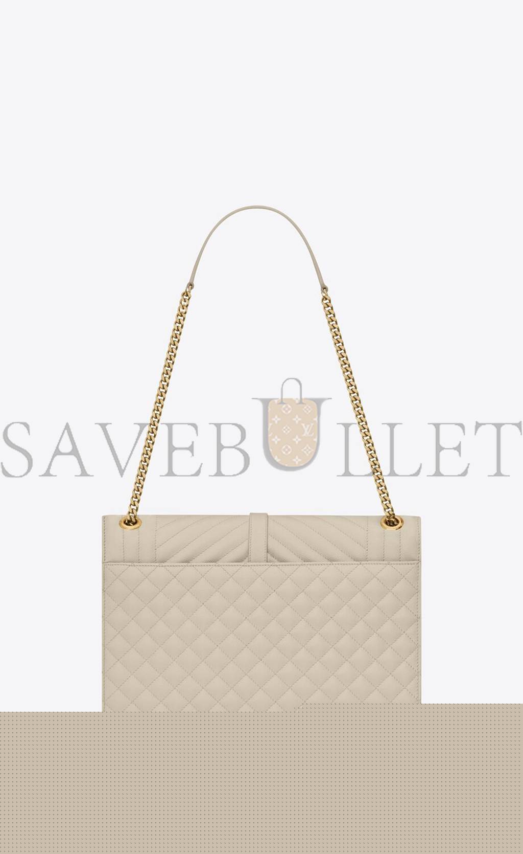 Y*L envelope large bag in mix matelass&eacute; grain de poudre embossed leather 600166bow919207 (31*22*7.5cm)