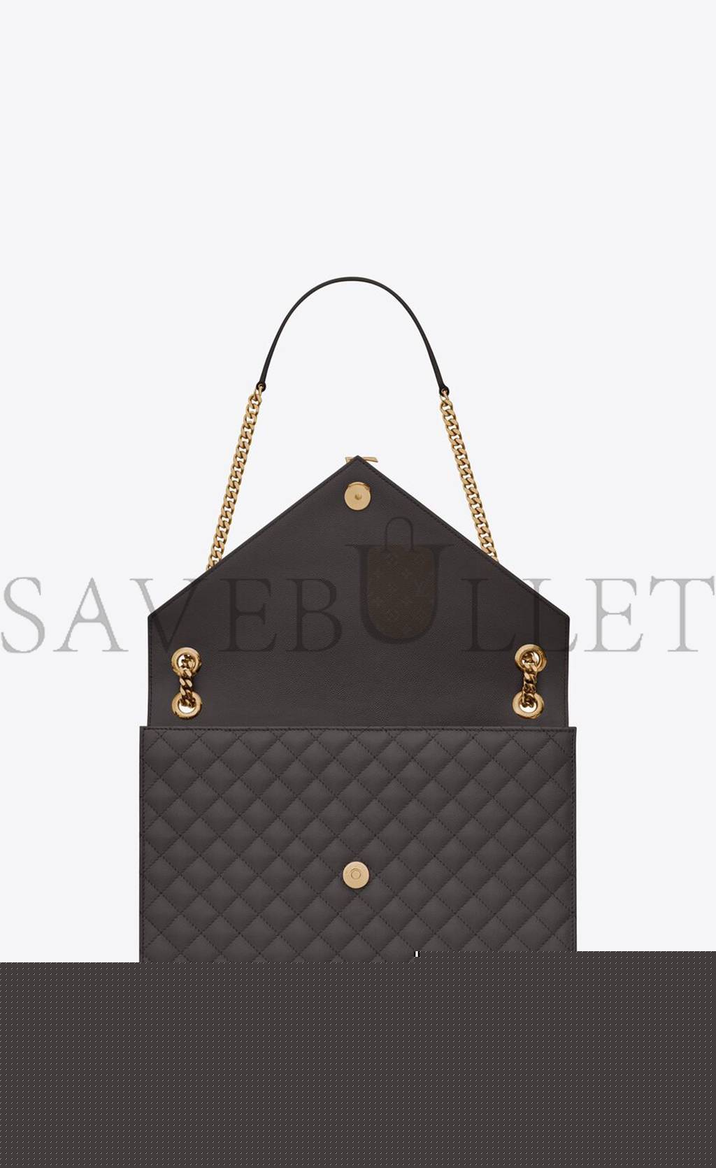 Y*L enveloppe large bag in mix matelass&eacute; grain de poudre embossed leather 600166bow971112 (31*22*7.5cm)