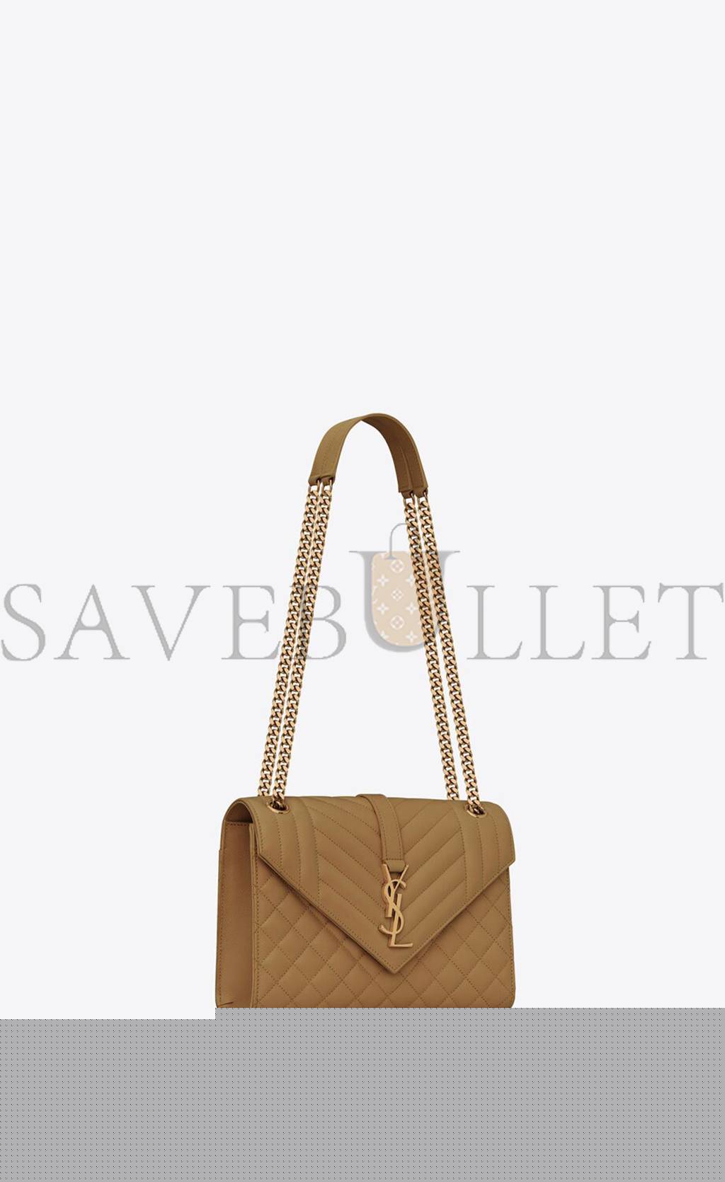 Y*L envelope medium chain bag in mix matelass&eacute; grain de poudre embossed leather 600185bow973334 (24*17.5*6cm)