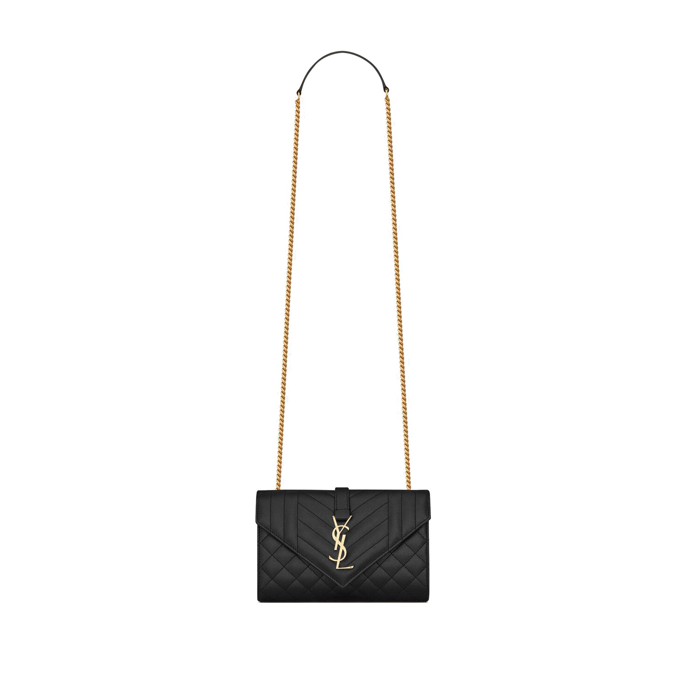 Y*L envelope small bag in mix matelass&eacute; grain de poudre embossed leat 600195bow911000 (21*13*6cm)