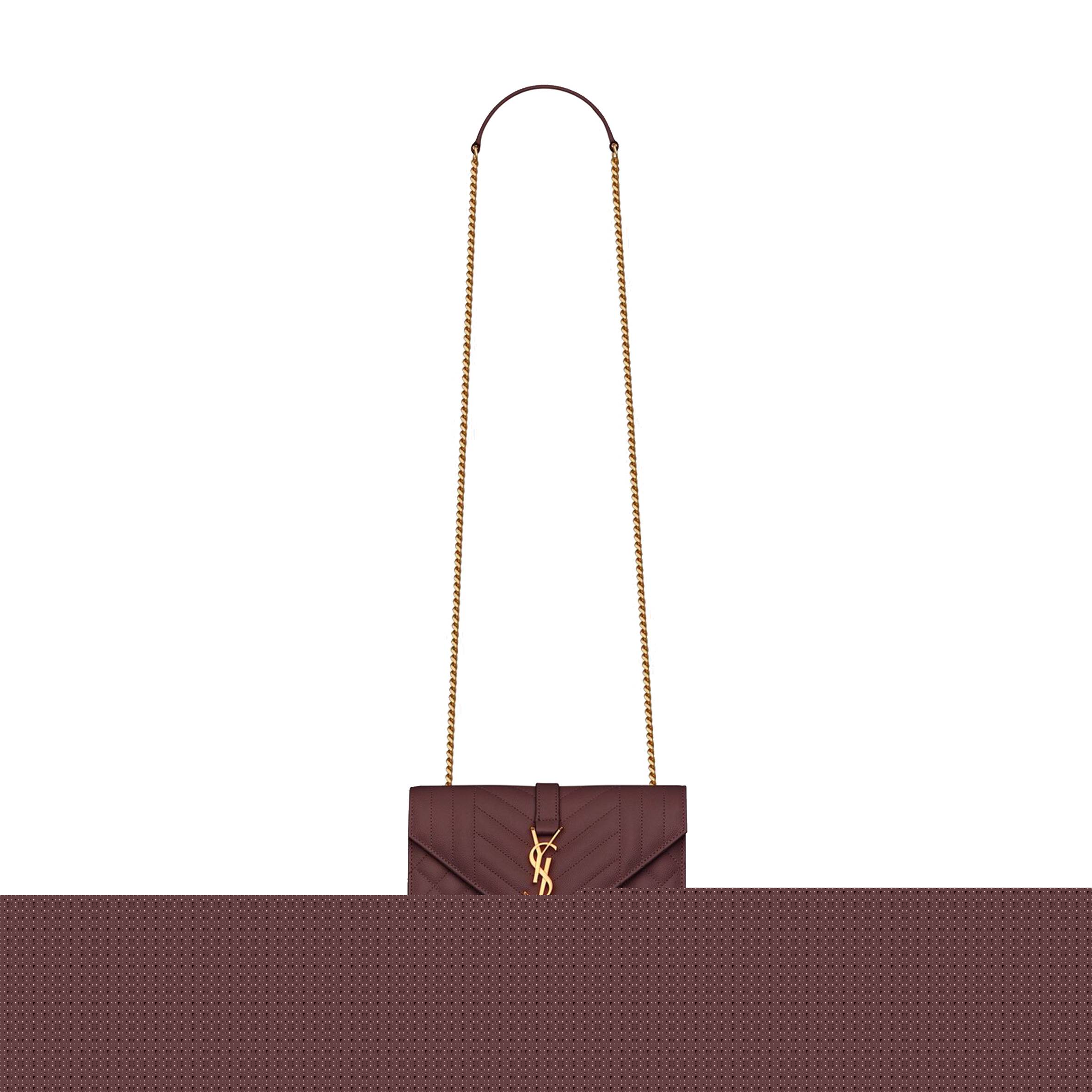 Y*L envelope small bag in mix matelass&eacute; grain de poudre embossed leather 600195bow916475 (21*13*6cm)
