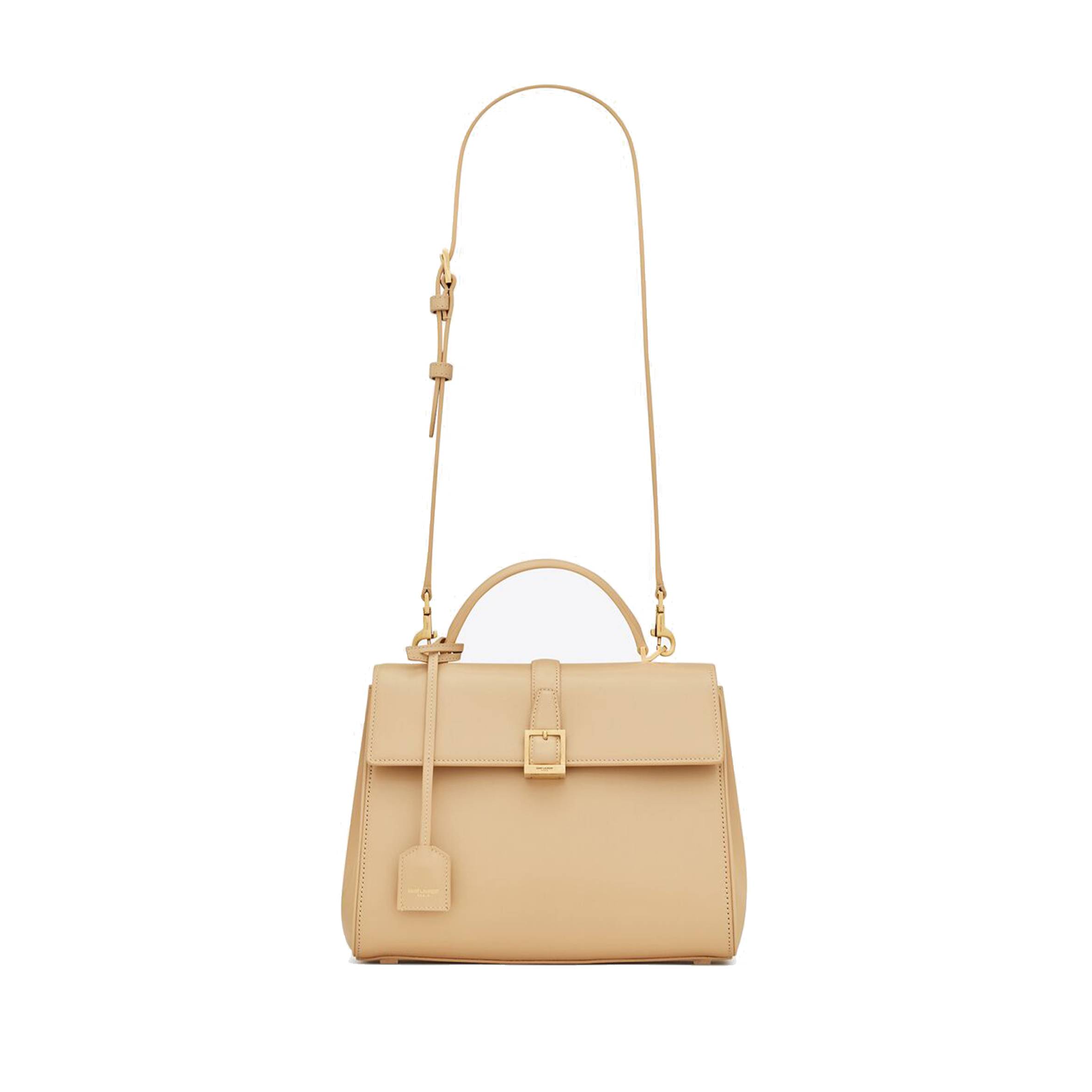 Y*L le fermoir small top handle bag in shiny leather 6869822za0w9141 (25*19.5*10.5cm)