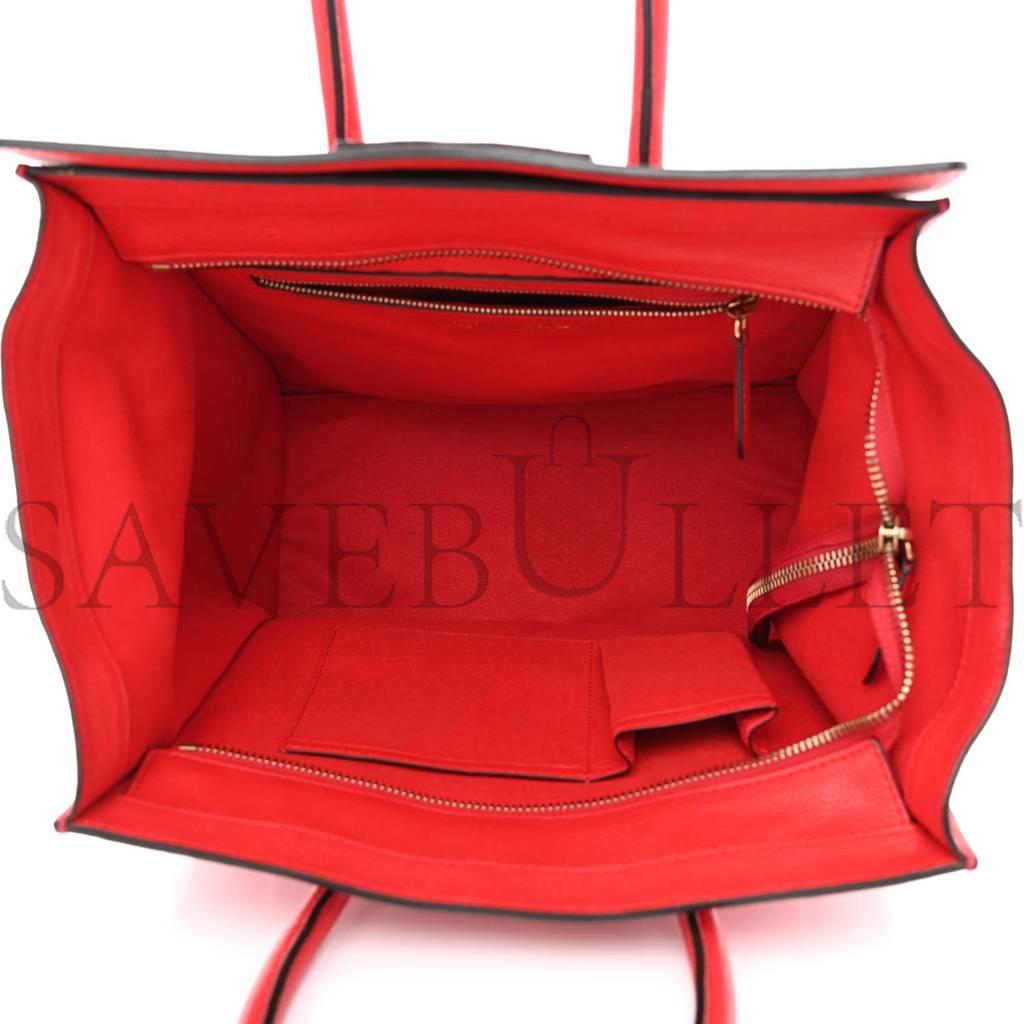 ce**e drummed calfskin mini lU*gage coquelicot (32*30*18cm)