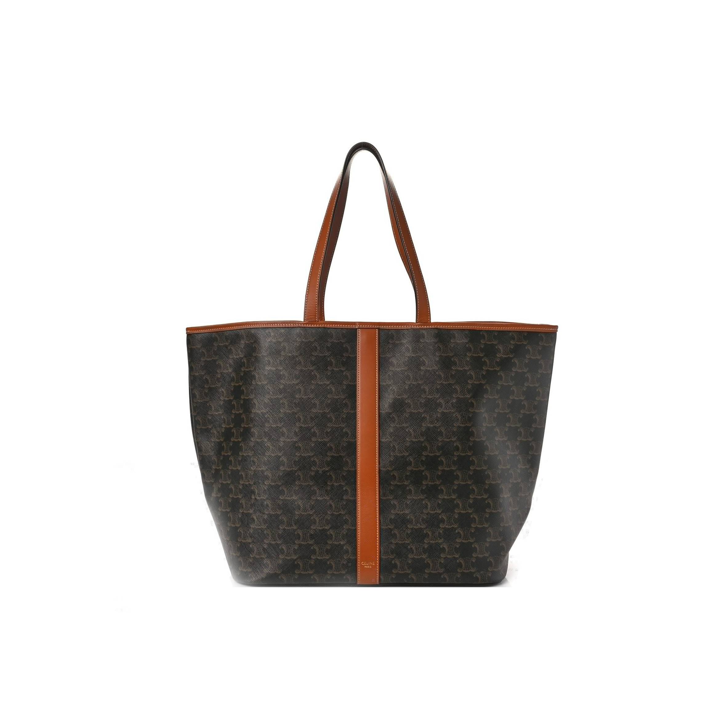 Ce**e triomphe canvas medium cabas bag tan (31*30*18cm)
