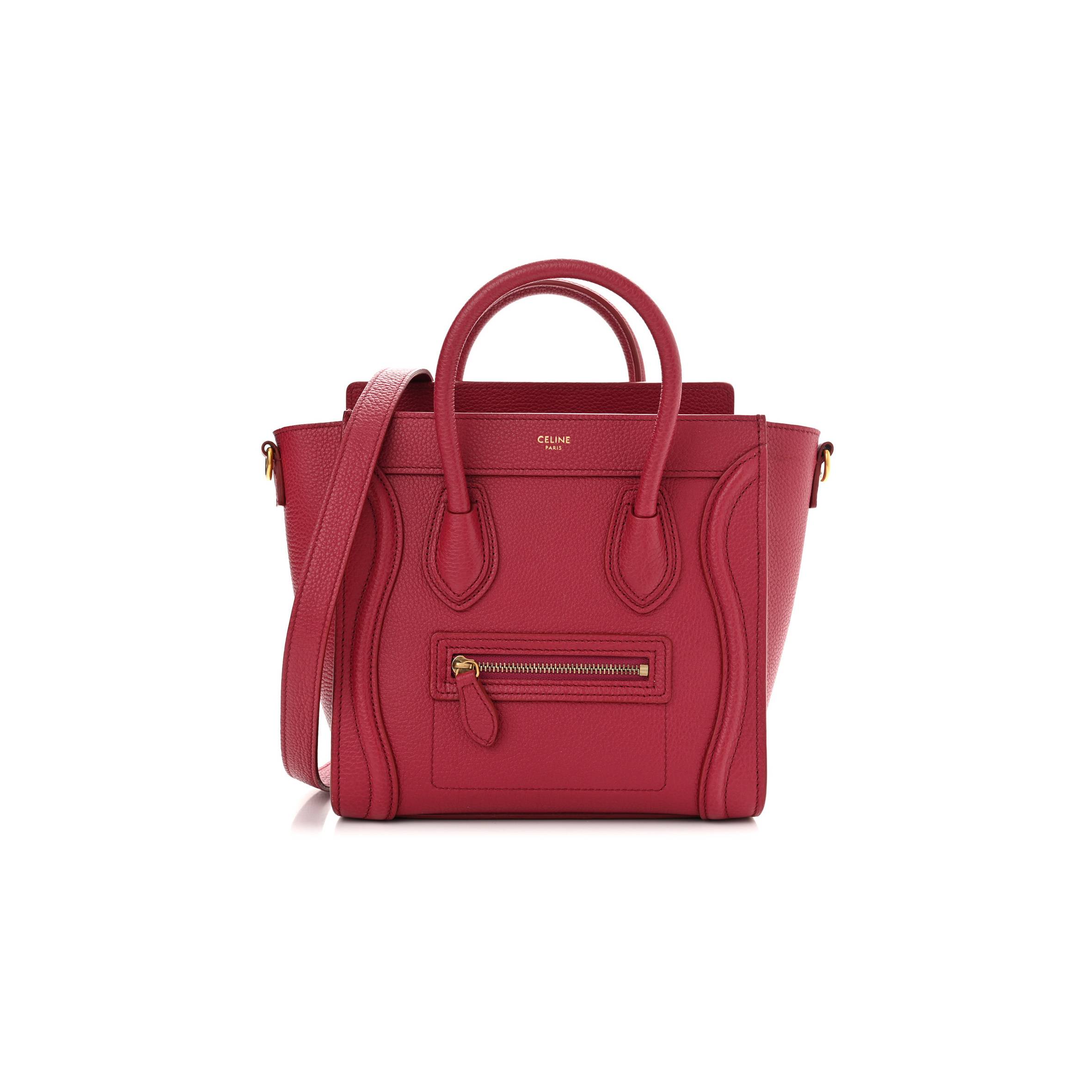ce**e drummed calfskin nano lU*gage rasberry (20*20*10cm)