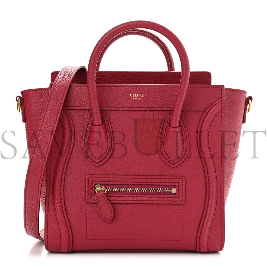 ce**e drummed calfskin nano lU*gage rasberry (20*20*10cm)
