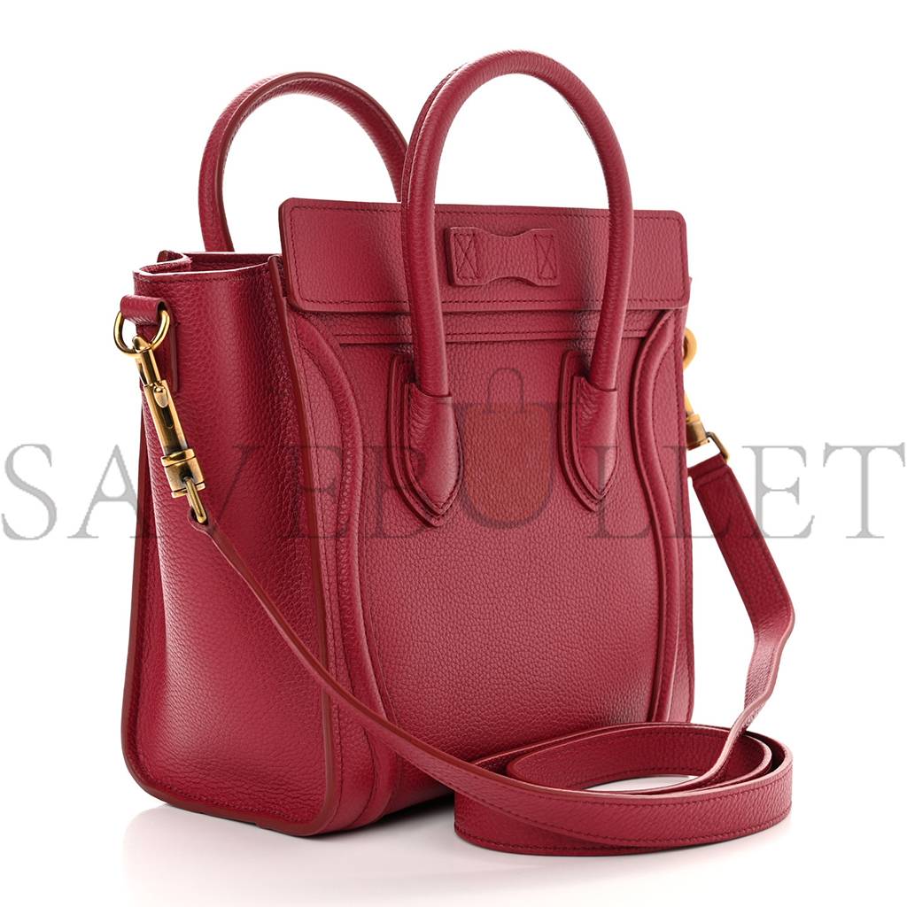 ce**e drummed calfskin nano lU*gage rasberry (20*20*10cm)