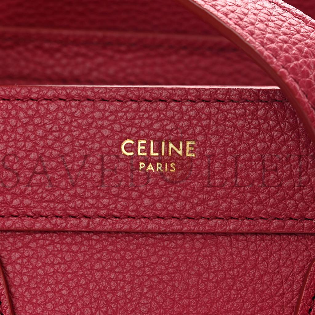 ce**e drummed calfskin nano lU*gage rasberry (20*20*10cm)