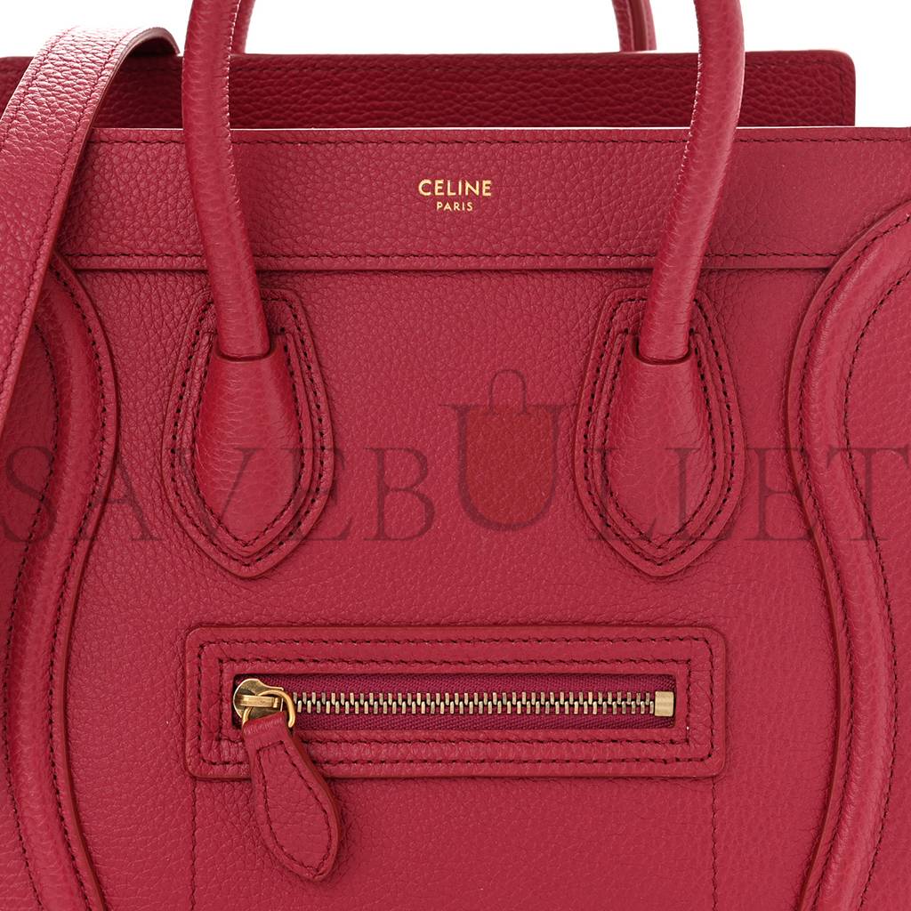 ce**e drummed calfskin nano lU*gage rasberry (20*20*10cm)