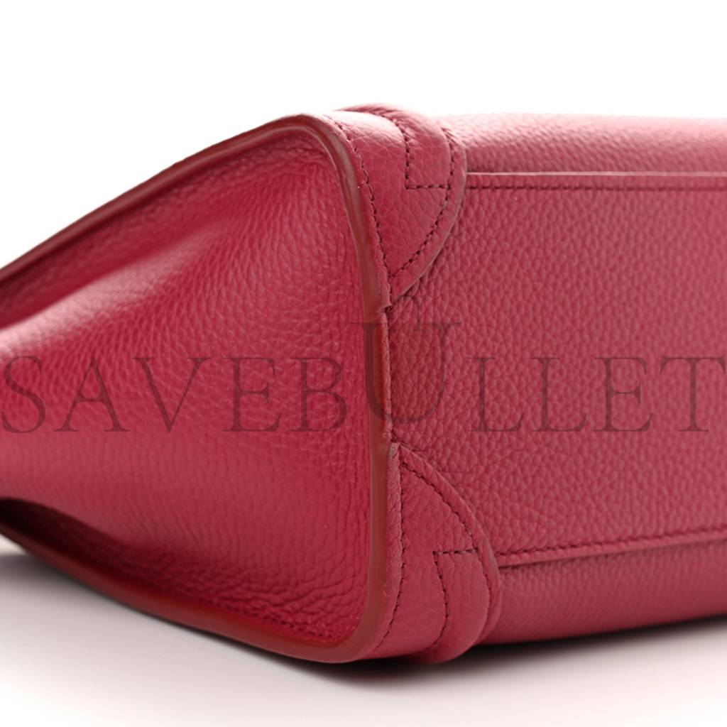 ce**e drummed calfskin nano lU*gage rasberry (20*20*10cm)