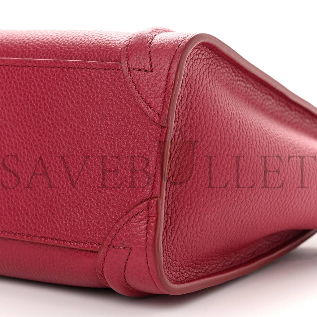 ce**e drummed calfskin nano lU*gage rasberry (20*20*10cm)